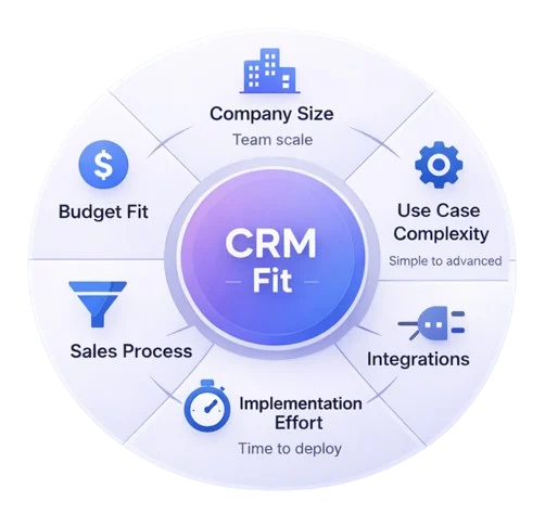 CRM methodology factors illustration